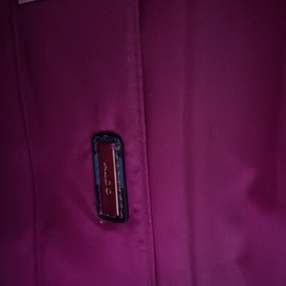 ALDO Fuchsia clutch bag, envelope style with a gold-colored edge and chain - Picture 6 of 8